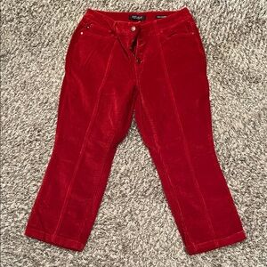 Judy Blue Bold Red corduroy Jeans